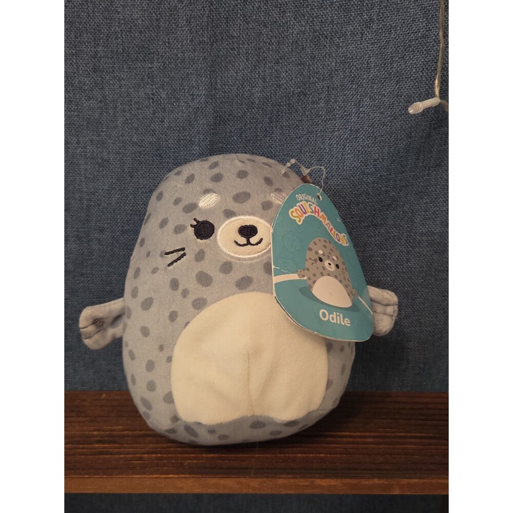 Squishmallows Odile Seal 11" Spotted Plush Kawaii NWT KellyToy